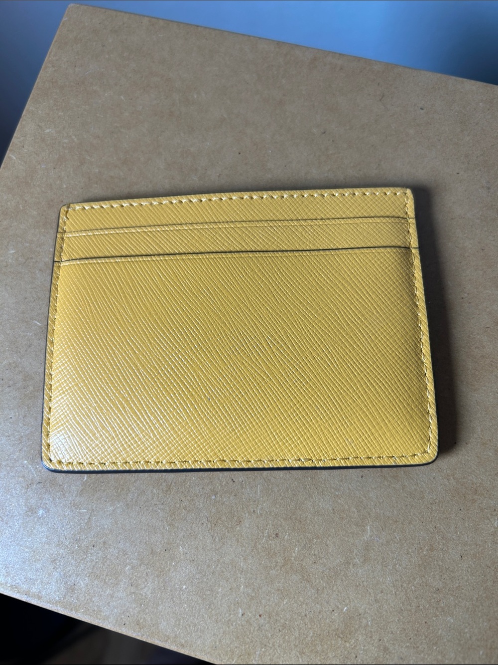 Kate Spade Yellow Saffiano Leather Card Holder (NWOT) - Picture 3 of 8